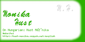 monika hust business card